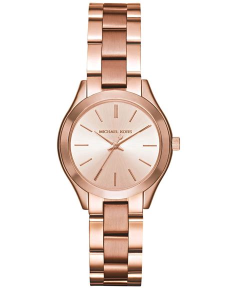 michael michael kors women's slim runway bracelet watch 33mm|Michael Kors Slim Runway Three.